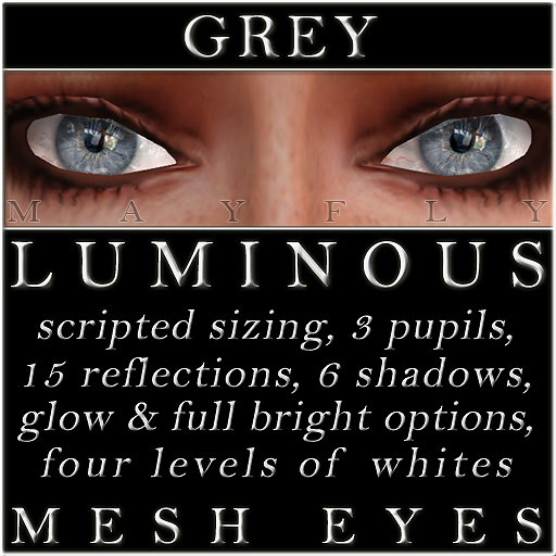 Mayfly - Luminous - Mesh Eyes (Crystal)