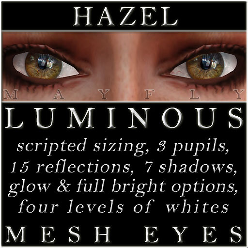 Mayfly - Luminous - Mesh Eyes (Crystal)
