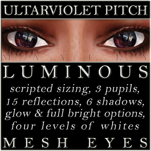 Mayfly - Luminous - Mesh Eyes (Ultraviolet Pitch)