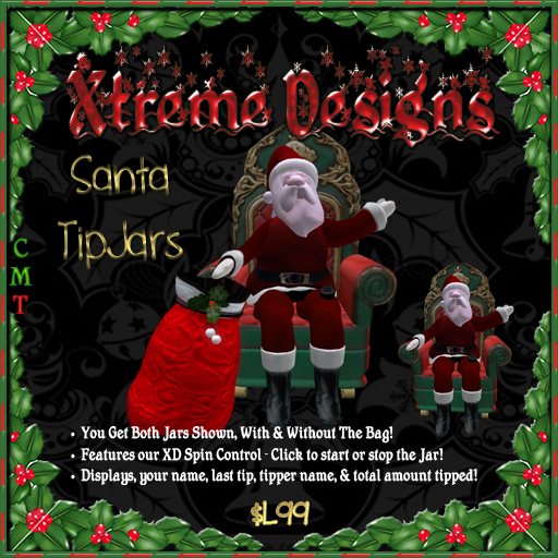 Santa TipJars - Santa Clause - Christmas