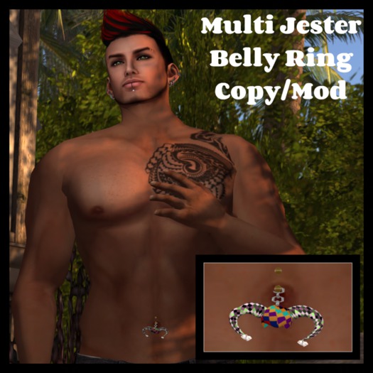 Top Katz Multi Jester Belly Ring