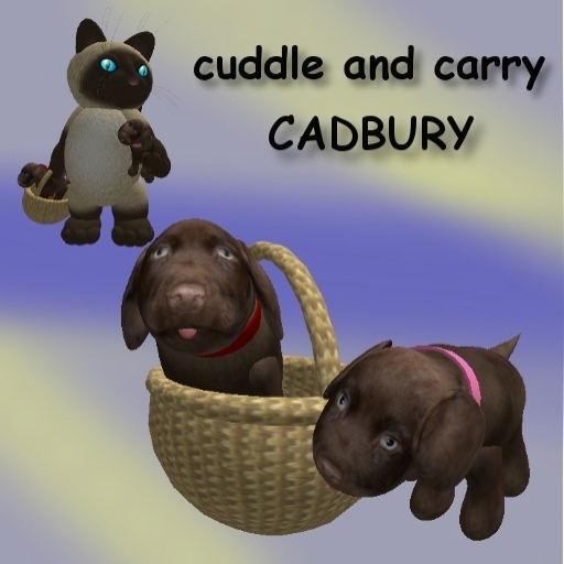 Tiny Inc cuddle and carry puppy x 4 - Cadbury (boxed)