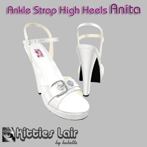 *KL* Sandals Anita White/Silver Trim