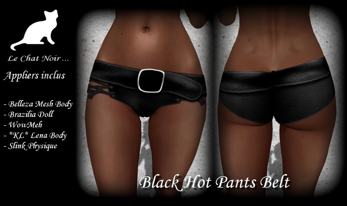 >.< LCN.BLACK HOT PANTS BELT