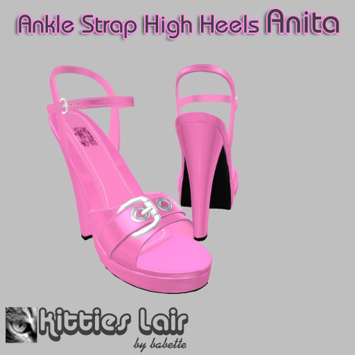 *KL* Sandals Anita Pink/Silver Trim