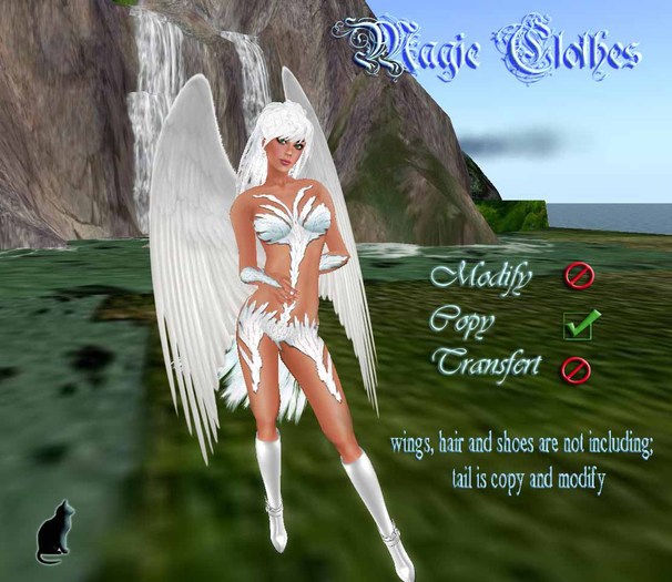 Magic Clothes white phenix