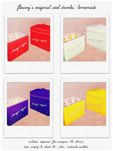 flowey's original cool drinks: lemonade (mint/orange)