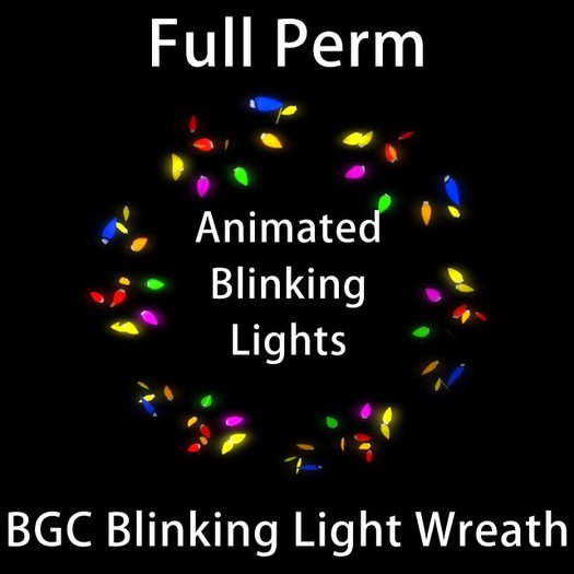 BGC Blinking Light Wreath