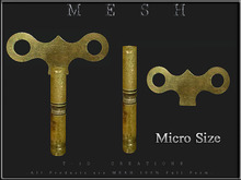T-3D Creations [ The Clock Key ]  Micro MESH - Full Perm -