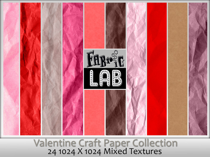 FL Valentine Craft Paper Collection Red, Pink & White 