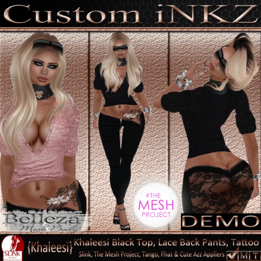 Khaleesi - DEMO - Top, Pants & Tattoo Included! 
