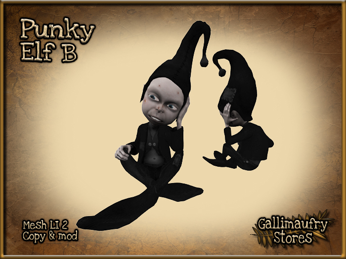 *GALLI* -  Mesh - *HALF PRICE SALE* Elf Punky B - LI ONLY 2 - Copy & Mod