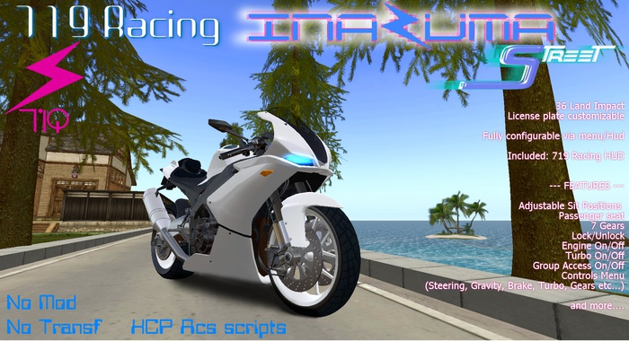 719 Racing - Inazuma S White (BOX)