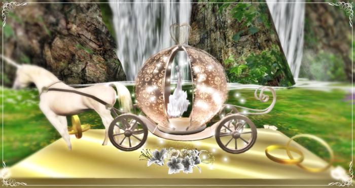 *Weddding invitation Carriage and Unicorn FULL PERMIS*