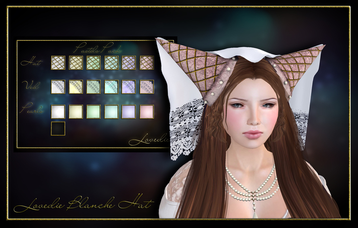 Lovedie Blanche Hat Pastels