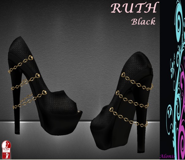 ** Alonis ** Ruth Black Shoes