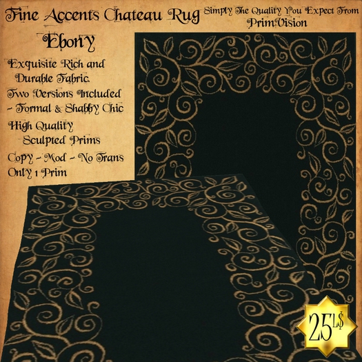 *PV* Fine Accents Chateau Rug - Ebony
