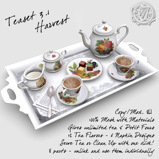 R(S)W Tea Set 3.1 - "Harvest" Pattern