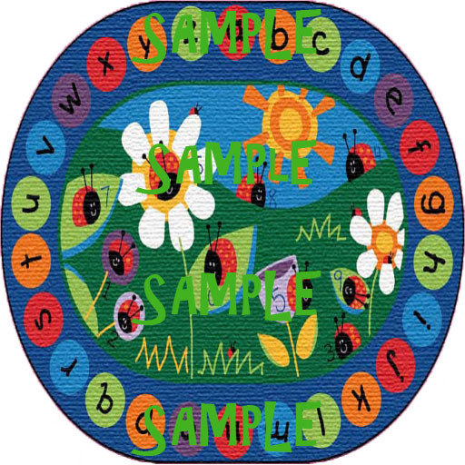 Katie Bugz No Off Circle Time Bugs Rug