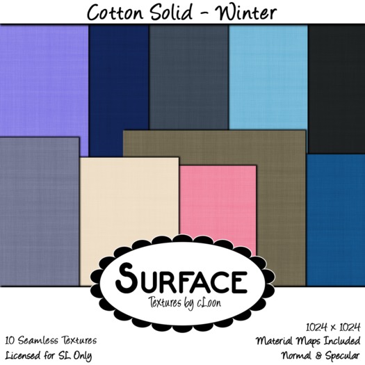 Surface - Cotton Solid - Winter