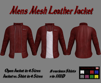 Leather Jacket Red