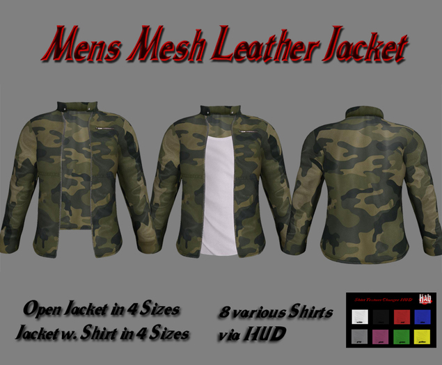 Leather Jacket Camouflage