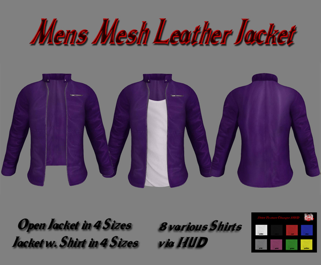 Leather Jacket Purple