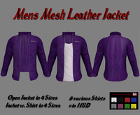 Leather Jacket Purple