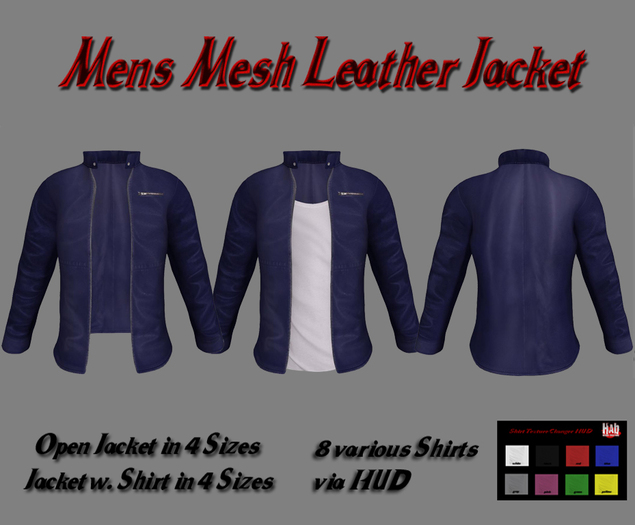 Leather Jacket Blue