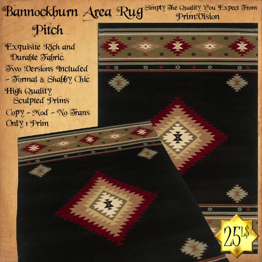 *PV* Bannockburn Area Rug - Pitch