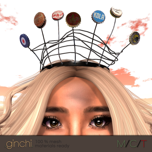 .ginchi. Bottle Cap Crown - Diet Tusker