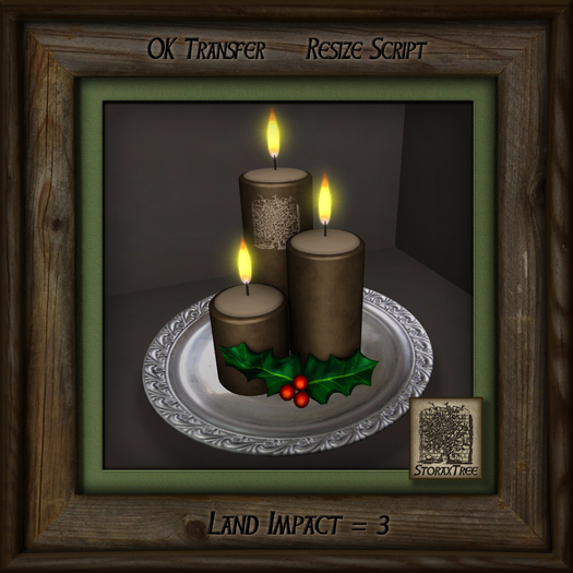 Holiday Candles Platter Fb