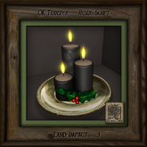 Holiday Candles Platter Es
