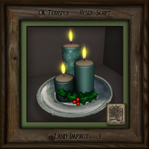Holiday Candles Platter CL