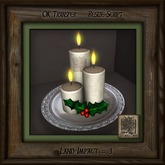 Holiday Candles Platter Fg