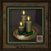 Holiday Candles Platter Dn