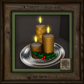 Holiday Candles Platter Bd