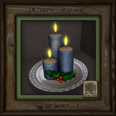 Holiday Candles Platter Fh