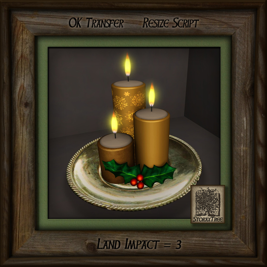 Holiday Candles Platter Ed