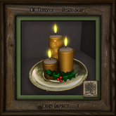 Holiday Candles Platter Ed