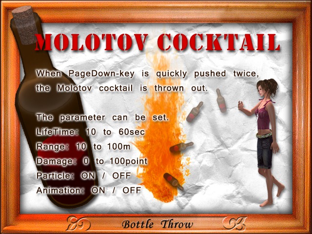 Molotov cocktail - Bottle Throw