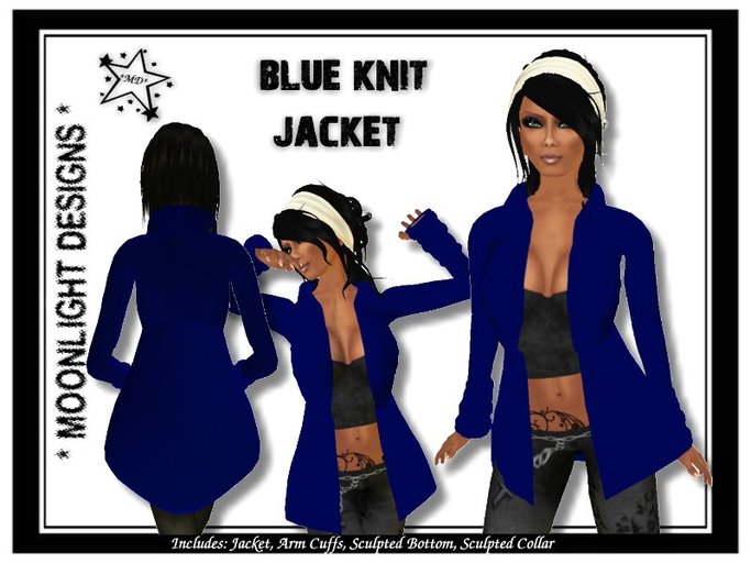 *MD* Blue Knit Jacket - SALE - 