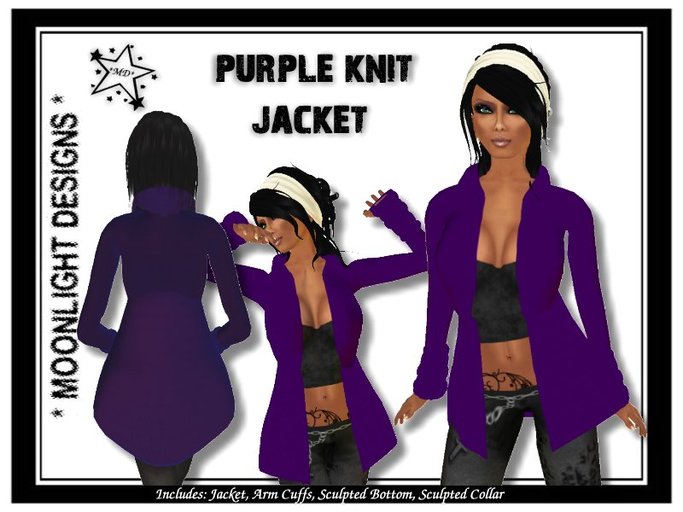 *MD* Purple Knit Jacket - SALE - 