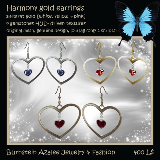 Harmony gold earrings
