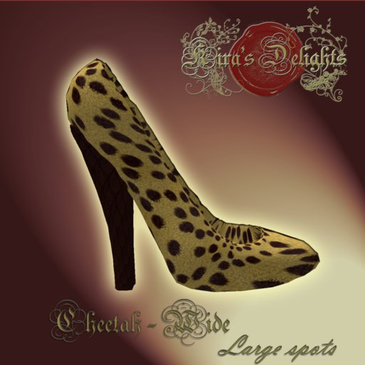 Cheetah Large spots Wide Heels