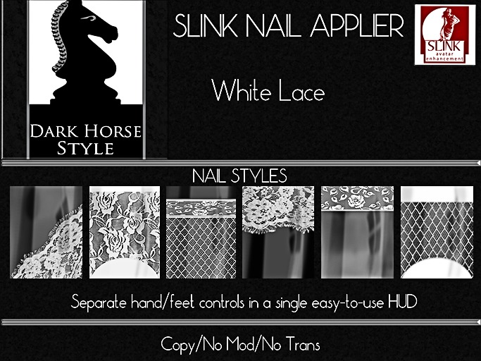 !DHS Nails-White Lace [BOXED]