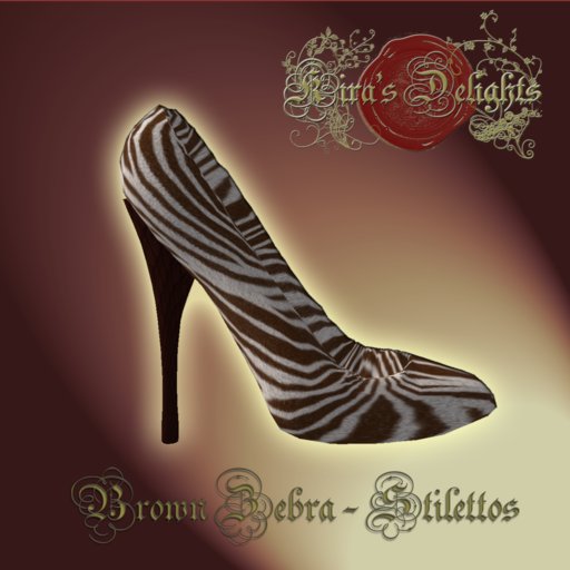 Brown Zebra Stilettos