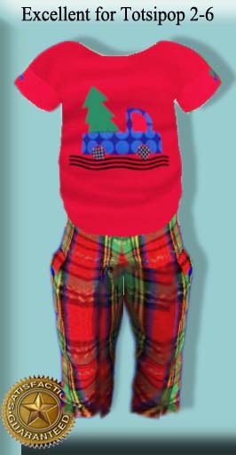 Totsipop Plaid Red Pants Set