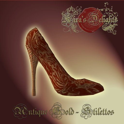Antique Gold Stilettos