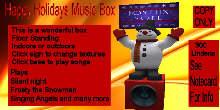 Happy Holidays Music Box (Boxed)